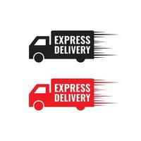 Delivery car vector icon. fast delivery for express delivery app and website, fast movement.