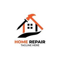 Home Repair Construction Building Logo Template Icon Design Vector