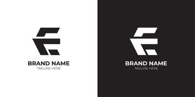 Letter E Logo. Vector E Logo Elegant Luxury black and white