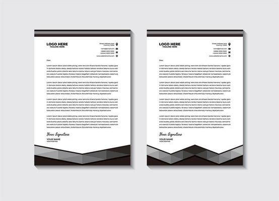 Black And White Letterhead Vector Art, Icons, and Graphics for Free