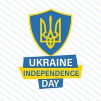 día de la independencia en ucrania. vacaciones en ucrania es el 24 de agosto. fondo, cartel, tarjeta, ilustración de vector de banner