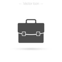 Briefcase icon. Suitcase symbol. Isolated vector illustration.