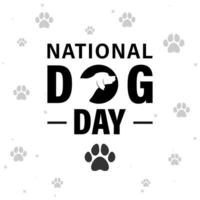 National Dog Day vector. 26 august. Background, poster, card, banner vector illustration