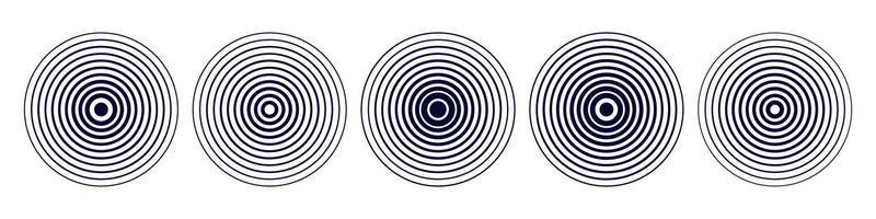 Modern radial or circlesignals .Abstract wave backdrop . Motion line design. Vector isolated illustration