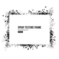 Spray Texture Frame Vector. Dirty Paint Grunge Frame For Banner vector