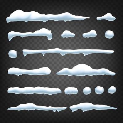 Snow Drift Vector. Holidays Christmas Design. Frozen Ice. Snow Cap. Snowball. Isolated Illustration