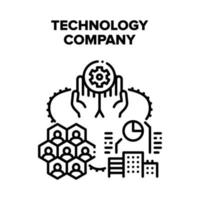 Technology Business Company Vector Black Illustration