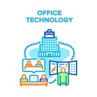 Office Digital Technology Vector Concept Color