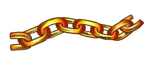 Iron Chain Protective Accessory Color Vector