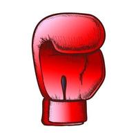 Boxing Glove For Sport Competition Retro Vector