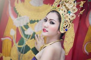 Thai women in national costume5 photo