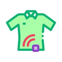 T-shirt with Signal Sensor Icon Vector Outline Illustration