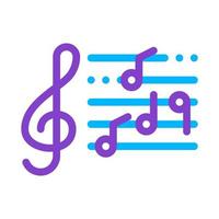 Treble Clef And Musical Notes Opera Element Vector