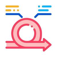 Round Agile Arrow Mark With Comments Vector Icon