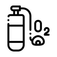 Oxygen Cylinder Alpinism Equipment Vector Icon