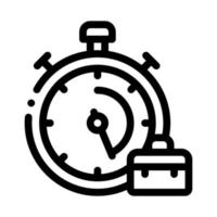 Stopwatch And Suitcase Agile Element Vector Icon