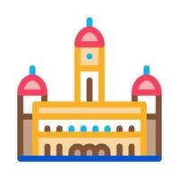 sultan palace abdul - samad icon vector outline illustration