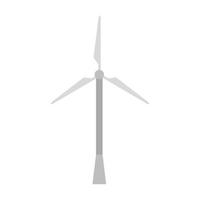 Isolated eco wind mill vector design