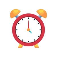 Isolated red clock vector design