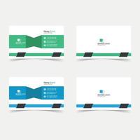 creative modern business card design template vector