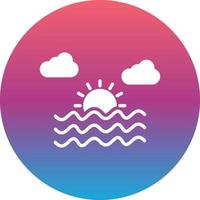 Sunset Vector Icon