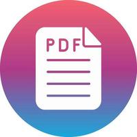 icono de vector de pdf