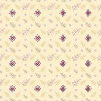 Seamless of Colorful Floral Pattern with Pastel Background vector