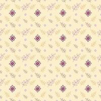 Seamless of Colorful Floral Pattern with Pastel Background vector