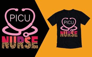 PICU Nurse Valentine T shirt, Nurse Valentines Day T shirt vector