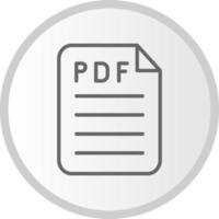 icono de vector de pdf