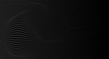 Abstract black vector background with stripes. Abstract black gradient background. Shiny black texture. Vector illustration