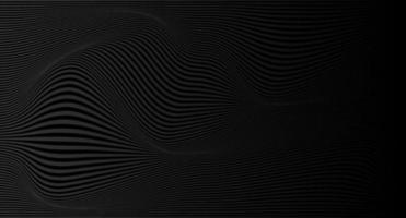 Abstract black vector background with stripes. Abstract black gradient background. Shiny black texture. Vector illustration