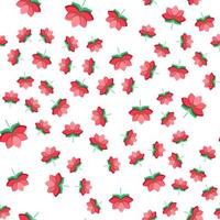 Vector seamless pattern of cartoon lotus. Perfect for wrapping, printing, web sites, wallpapers, textile