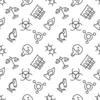 Vector seamless pattern of science and chemistry for web sites, wrapping, printing, postcards, web sites, apps