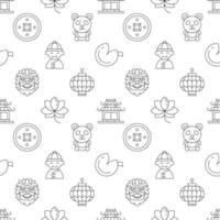 Seamless repeating pattern of Chinese New Year for web sites, wrapping, printing, postcards, web sites, apps vector