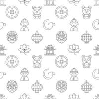 Seamless repeating pattern of Chinese New Year for web sites, wrapping, printing, postcards, web sites, apps vector