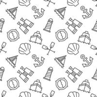 Seamless repeating pattern of sailor for web sites, wrapping, printing, postcards, web sites, apps vector