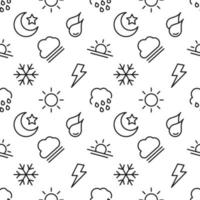 Vector seamless pattern of weather signs for web sites, wrapping, printing, postcards, web sites, apps