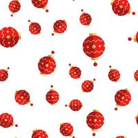 Vector seamless pattern of Chinese lantern. Perfect for wrapping, printing, web sites, wallpapers, textile
