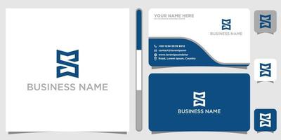 Letter S  logo icon design with business card template elements vector