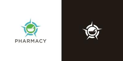 plantilla de diseño de logotipo médico y farmacéutico vector