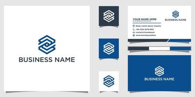 Icon design element with business card template vector