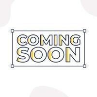 Coming soon banner design template vector