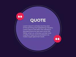 quotes design template vector