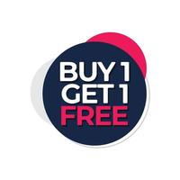 Buy 1 get 1 free banner template vector