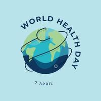 World healthy day design template vector