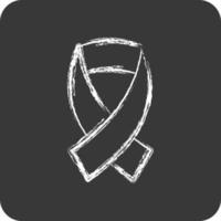 Icon Awareness. related to Volunteering symbol. chalk style. Help and support. friendship vector