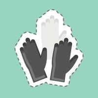 Sticker line cut Emergency. related to Volunteering symbol. Help and support. friendship vector