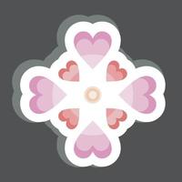 Sticker Love. related to Volunteering symbol. Help and support. friendship vector