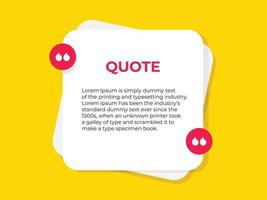 quotes design template vector